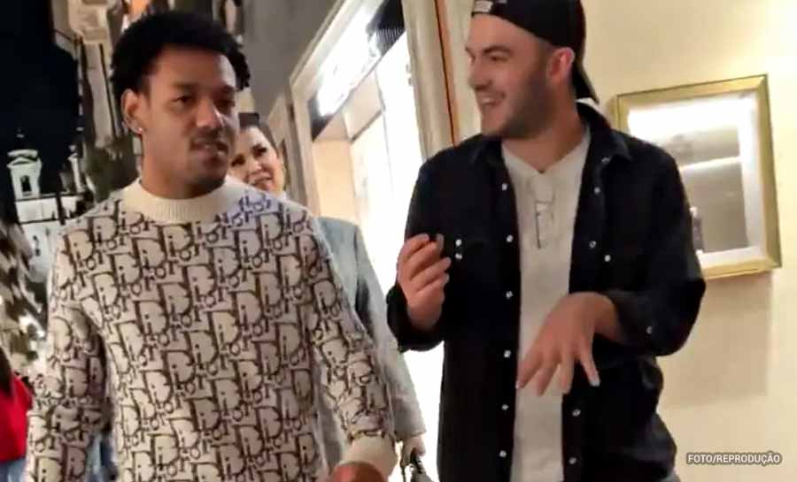 Romarinho viraliza com roupa de R$ 48 mil em vídeo de influencer italiano
