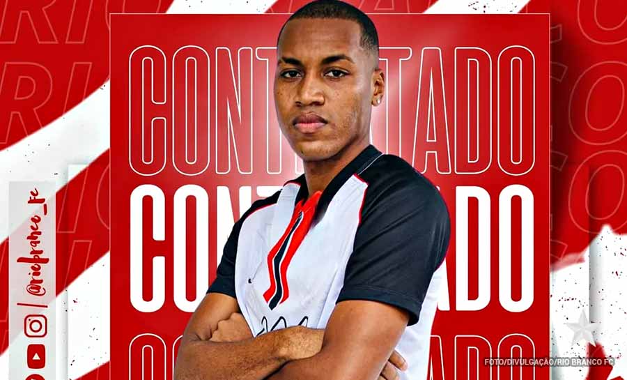 Lateral-esquerdo de 24 anos ex-Flamengo é 12º reforço do Rio Branco FC para 2024