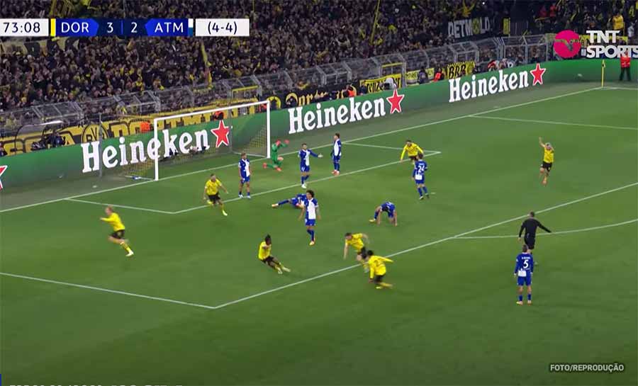 Borussia Dortmund bate Atlético de Madrid por 4 a 2 na Alemanha e está nas semis da Liga dos Campeões depois de 11 anos
